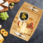 Casa si Gradina - Bucatarie si vesela - Vesela si tacamuri - Platouri de bucatarie - Set platou de branzeturi cu 2 ustensile pentru servire, Dreptunghiular, din lemn, dimensiuni 33x19x1.5 cm ABYZ™ - Infinity.ro