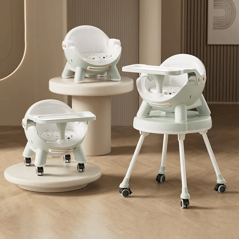 Jucarii, Copii si Bebe - Hrana si alaptare - Scaune de masa bebe - Scaun de masa pentru bebelusi multifunctinal 3 in1 culoare Verde ABYZ™ - Infinity.ro