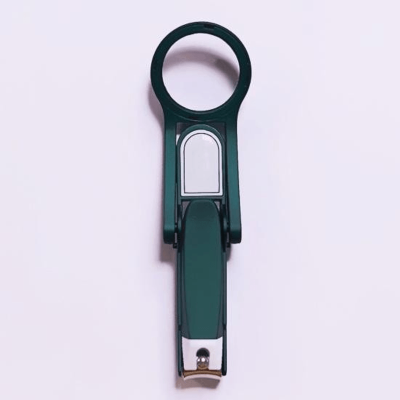 Ingrijire personala si Cosmetice - Manichiura si pedichiura - Unghiere si clesti manichiura & pedichiura - Ungheira cu lupa, culoare verde, manichiura pedichiura, otel inoxidabil ABYZ™ - Infinity.ro