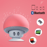 TV, Audio-Video si Foto - Portabile audio - Boxe portabile - Boxa porabila bluetooth mini in forma de ciuperca cu ventuza dimesiuni 55x55mm culoare Rosu ABYZ™ - Infinity.ro