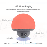 TV, Audio-Video si Foto - Portabile audio - Boxe portabile - Boxa porabila bluetooth mini in forma de ciuperca cu ventuza dimesiuni 55x55mm culoare Rosu ABYZ™ - Infinity.ro