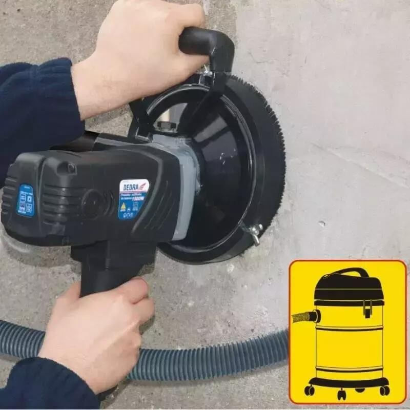 Casa si Gradina - Constructii - Scule electrice si accesorii - Slefuitoare - Masina de slefuit pardoseala, Dedra, 1500 W, rotund, 125-400 mm - Infinity.ro