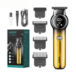 Ingrijire personala si Cosmetice - Aparate & accesorii ingrijire personala - Aparate de ras si tuns - Aparate de tuns - Aparat de Tuns Profesional VGR V-989 pentru Barba Contur & Corp Afisaj LED cu Acumulator Lame din Otel Inoxidabil - Infinity.ro