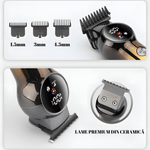 Ingrijire personala si Cosmetice - Aparate & accesorii ingrijire personala - Aparate de ras si tuns - Aparate de tuns - Aparat de Tuns Profesional VGR V-989 pentru Barba Contur & Corp Afisaj LED cu Acumulator Lame din Otel Inoxidabil - Infinity.ro