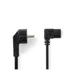 PC, gaming si accesorii - Retelistica - Cabluri si accesorii - Cablu de alimentare PC 10m cotit Schuko tata cotit - IEC-320-C13 90grade negru Nedis - Infinity.ro