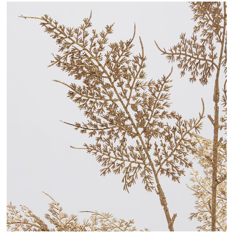 Casa si Gradina - Decoratiuni - Decoratiuni de sezon - Decoratiune brad ramura Asparagus, 80 cm, auriu - Infinity.ro