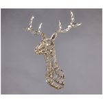 Casa si Gradina - Decoratiuni - Decoratiuni de sezon - Decoratiune perete pentru Craciun Ren cu microleduri, 75x60x30 cm - Infinity.ro