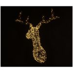 Casa si Gradina - Decoratiuni - Decoratiuni de sezon - Decoratiune perete pentru Craciun Ren cu microleduri, 75x60x30 cm - Infinity.ro