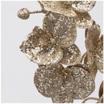 Casa si Gradina - Decoratiuni - Decoratiuni de sezon - Decoratiune brad ramura Orhidee Phalaenopsis Glitter, 85 cm, champagne gold - Infinity.ro