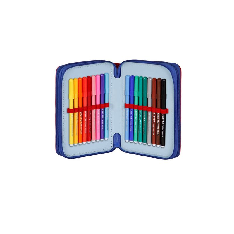 Carti si Birotica - Rechizite - Penare - Penar Captain America Glory , Echipat, 3 compartimente, 43 piese, 21 x 14 x 7 cm  Albastru - Infinity.ro