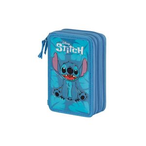 Penar Lilo e Stitch Sit, Echipat, 3 compartimente, 43 piese, 21 x 14 x 7 cm  Albastru