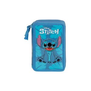 Penar Lilo e Stitch Sit, Echipat, 3 compartimente, 43 piese, 21 x 14 x 7 cm  Albastru