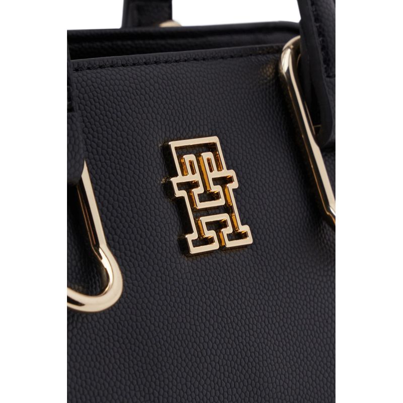Fashion, accesorii si bijuterii - Femei - Accesorii femei - Genti si rucsacuri femei - Geanta dama Tommy Hilfiger Timeless Med Tote AW0AW15223 Negru 18.5 x 17 x 10 cm - Infinity.ro