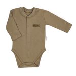 Fashion, accesorii si bijuterii - Copii - Imbracaminte copii - Body-uri copii - Body cu maneca lunga (182102) Colectia "Star" 2021 Maro Marimea 62 - Infinity.ro