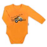 Fashion, accesorii si bijuterii - Copii - Imbracaminte copii - Body-uri copii - Body cu maneca lunga (181099) Colectia "Big Trucks" Galben Marimea 80 - Infinity.ro