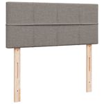Casa si Gradina - Mobilier - Paturi si accesorii - Paturi - Pat box spring cu saltea, taupe, 120x190 cm material textil - Infinity.ro