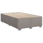 Casa si Gradina - Mobilier - Paturi si accesorii - Paturi - Pat box spring cu saltea, taupe, 120x190 cm material textil - Infinity.ro
