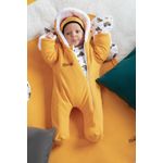 Fashion, accesorii si bijuterii - Copii - Imbracaminte copii - Body-uri copii - Combinezon polar (181270) Colectia "Big Trucks" 2021 Galben/Negru Marimea 74 - Infinity.ro