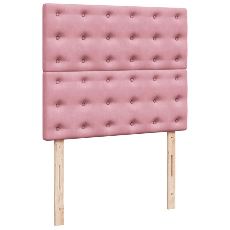 Casa si Gradina - Mobilier - Paturi si accesorii - Paturi - Pat box spring cu saltea, negru, 120x190 cm, catifea - Infinity.ro