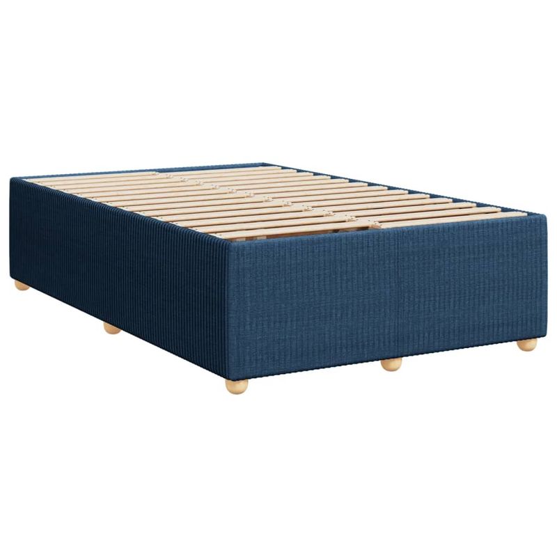 Casa si Gradina - Mobilier - Paturi si accesorii - Paturi - Pat box spring cu saltea, albastru, 120x190 cm, material textil - Infinity.ro