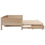 Casa si Gradina - Mobilier - Paturi si accesorii - Paturi - Pat de zi cu extensie si sertare, 80x200 cm, lemn masiv de pin - Infinity.ro