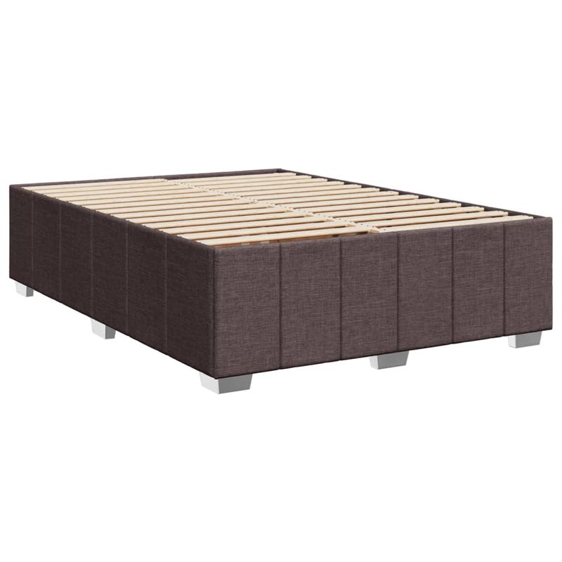 Casa si Gradina - Mobilier - Paturi si accesorii - Paturi - Cadru de pat fara saltea, maro inchis, 140x200 cm, textil - Infinity.ro