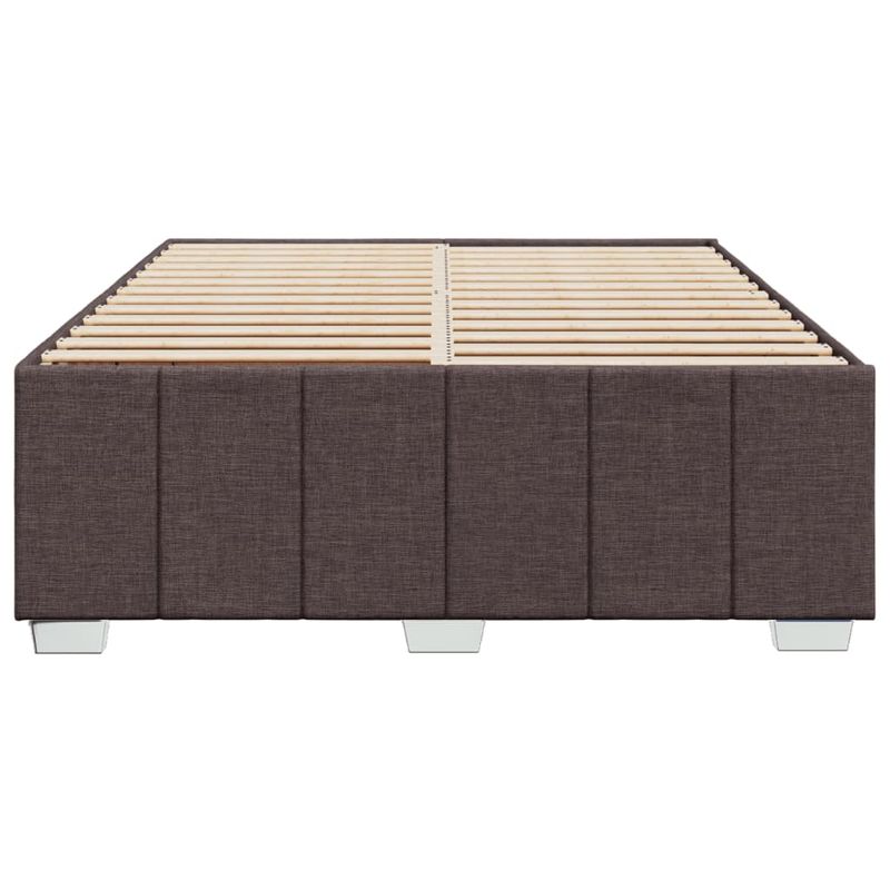 Casa si Gradina - Mobilier - Paturi si accesorii - Paturi - Cadru de pat fara saltea, maro inchis, 140x200 cm, textil - Infinity.ro