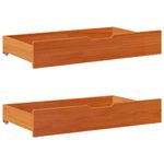 Casa si Gradina - Mobilier - Paturi si accesorii - Paturi - Cadru pat fara saltea, maro ceruit, 135x190 cm, lemn masiv pin - Infinity.ro