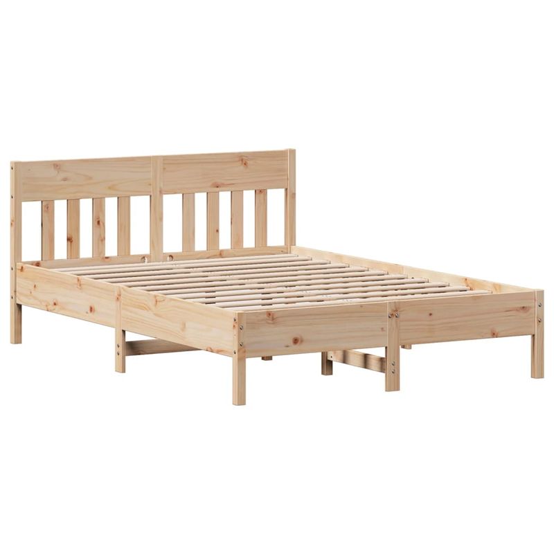 Casa si Gradina - Mobilier - Paturi si accesorii - Paturi - Cadru de pat fara saltea, 135x190 cm, lemn masiv de pin - Infinity.ro