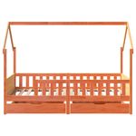 Casa si Gradina - Mobilier - Paturi si accesorii - Paturi - Cadru de pat pentru copii cu sertare, 90x190 cm, lemn masiv pin - Infinity.ro