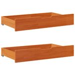 Casa si Gradina - Mobilier - Paturi si accesorii - Paturi - Cadru de pat pentru copii cu sertare, 90x190 cm, lemn masiv pin - Infinity.ro