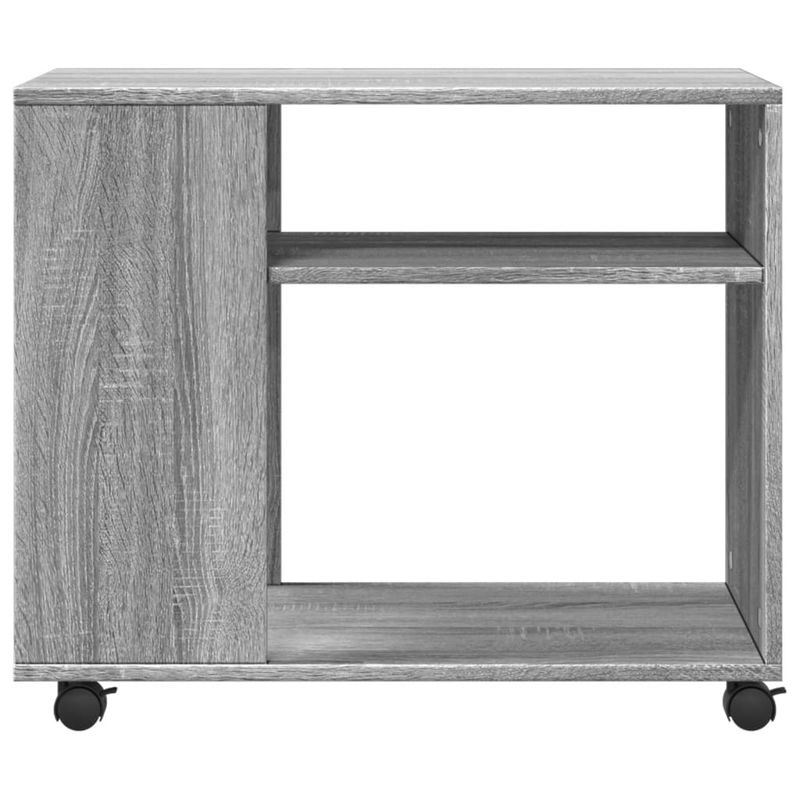 Casa si Gradina - Mobilier - Mese si birouri - Mese living - Masa laterala cu roti, gri sonoma 70x35x60 cm lemn prelucrat - Infinity.ro
