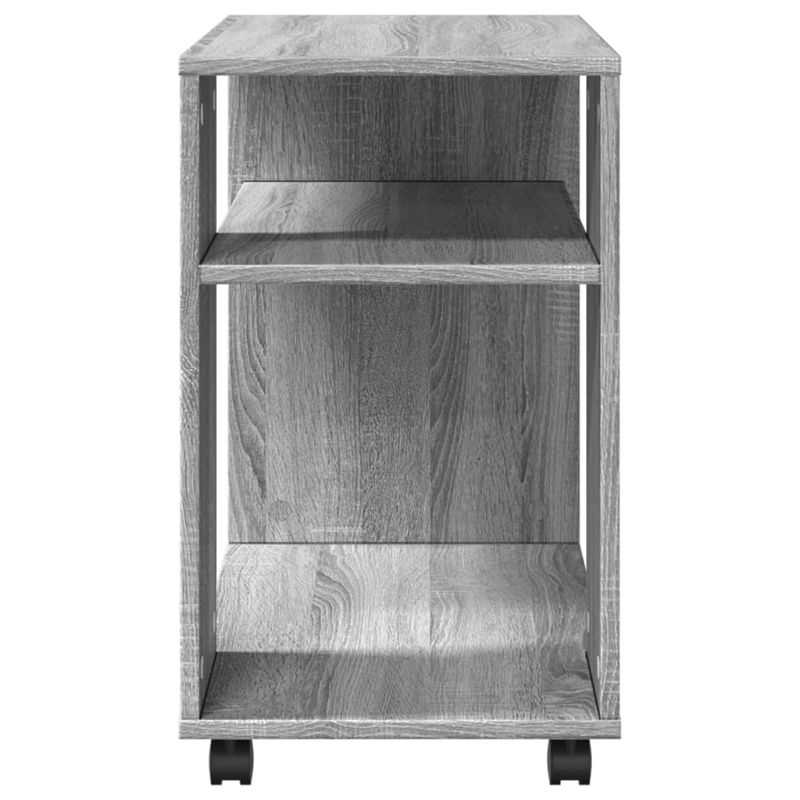 Casa si Gradina - Mobilier - Mese si birouri - Mese living - Masa laterala cu roti, gri sonoma 70x35x60 cm lemn prelucrat - Infinity.ro