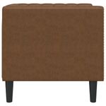 Casa si Gradina - Mobilier - Scaune si fotolii - Fotolii - Fotoliu Chesterfield, maro, piele intoarsa ecologica - Infinity.ro