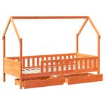 Casa si Gradina - Mobilier - Paturi si accesorii - Paturi - Cadru pat copii cu sertare, 80x200 cm, lemn masiv de pin - Infinity.ro