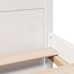 Casa si Gradina - Mobilier - Paturi si accesorii - Paturi - Cadru pat fara saltea, alb, 90x190 cm, lemn masiv de pin - Infinity.ro