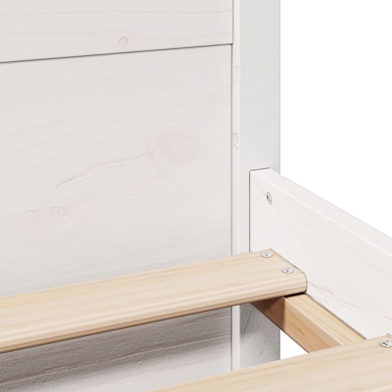 Casa si Gradina - Mobilier - Paturi si accesorii - Paturi - Cadru pat fara saltea, alb, 90x190 cm, lemn masiv de pin - Infinity.ro