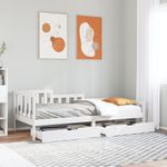 Casa si Gradina - Mobilier - Paturi si accesorii - Paturi - Pat de zi cu sertare, 90x190 cm, lemn masiv de pin - Infinity.ro