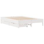 Casa si Gradina - Mobilier - Paturi si accesorii - Paturi - Cadru de pat fara saltea, alb, 160x200 cm, lemn masiv pin - Infinity.ro