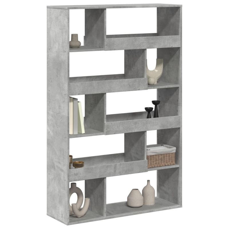 Casa si Gradina - Mobilier - Biblioteci si rafturi - Biblioteci - Biblioteca, gri beton, 100x33x156,5 cm, lemn prelucrat - Infinity.ro