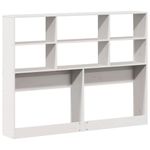 Casa si Gradina - Mobilier - Paturi si accesorii - Accesorii paturi - Tablie de pat cu depozitare alb 160 cm lemn masiv de pin - Infinity.ro