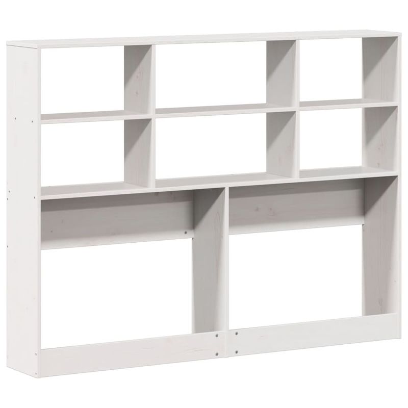 Casa si Gradina - Mobilier - Paturi si accesorii - Accesorii paturi - Tablie de pat cu depozitare alb 160 cm lemn masiv de pin - Infinity.ro