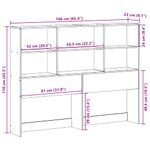 Casa si Gradina - Mobilier - Paturi si accesorii - Accesorii paturi - Tablie de pat cu depozitare alb 160 cm lemn masiv de pin - Infinity.ro