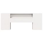 Casa si Gradina - Mobilier - Paturi si accesorii - Accesorii paturi - Tablie de pat cu depozitare alb 180 cm lemn masiv de pin - Infinity.ro