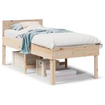 Casa si Gradina - Mobilier - Paturi si accesorii - Paturi - Cadru de pat fara saltea, 90x200 cm, lemn masiv pin - Infinity.ro