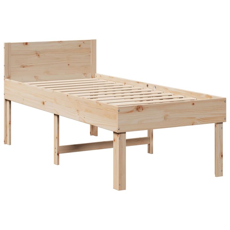 Casa si Gradina - Mobilier - Paturi si accesorii - Paturi - Cadru de pat fara saltea, 90x200 cm, lemn masiv pin - Infinity.ro