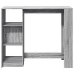 Casa si Gradina - Mobilier - Mese si birouri - Mese bucatarie si dining - Masa bar raft stejar Sonoma gri 124x46x103,5 cm lemn prelucrat - Infinity.ro