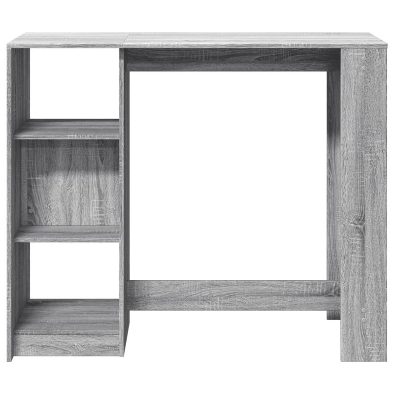 Casa si Gradina - Mobilier - Mese si birouri - Mese bucatarie si dining - Masa bar raft stejar Sonoma gri 124x46x103,5 cm lemn prelucrat - Infinity.ro