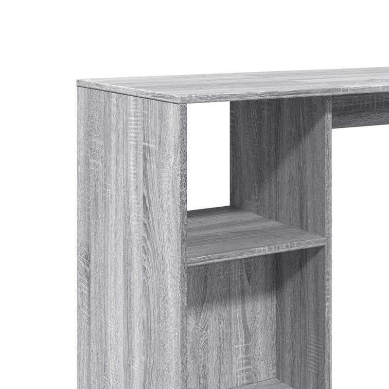 Casa si Gradina - Mobilier - Mese si birouri - Mese bucatarie si dining - Masa bar raft stejar Sonoma gri 124x46x103,5 cm lemn prelucrat - Infinity.ro