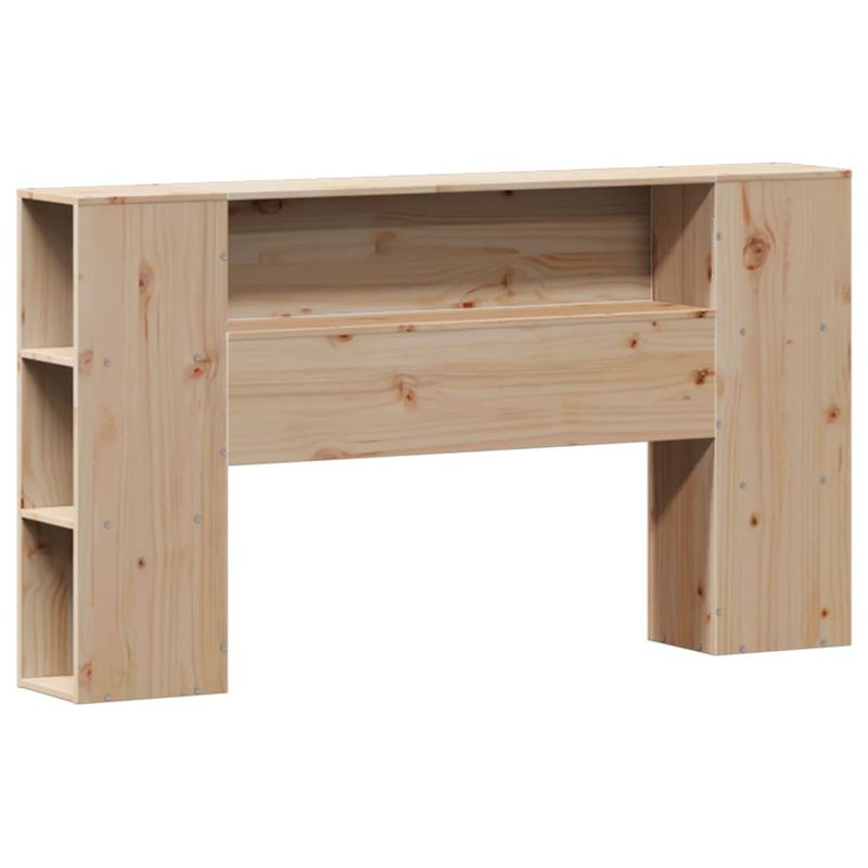 Casa si Gradina - Mobilier - Paturi si accesorii - Paturi - Pat cu biblioteca fara saltea, 140x200 cm, lemn masiv de pin - Infinity.ro